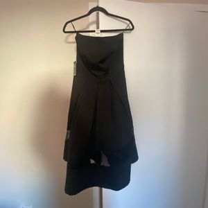 Express Black Strapless Dress